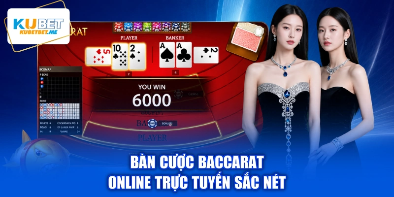 Bàn cược baccarat online trực tuyến sắc nét