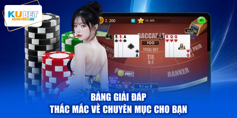 Bảng giải đáp thắc mắc về chuyên mục cho bạn