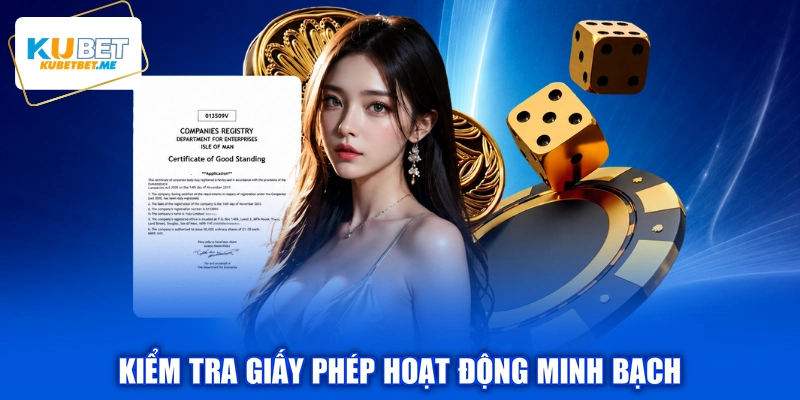 Kiểm tra giấy phép hoạt động minh bạch